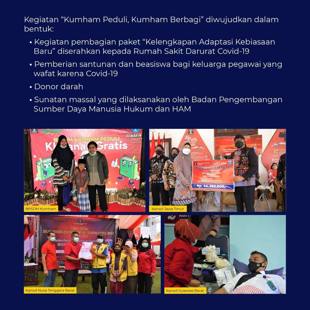 BAKTI  SOSIAL 'KUMHAM PEDULI, KUMHAM BERBAGI DAN EMPATI KUMHAM'